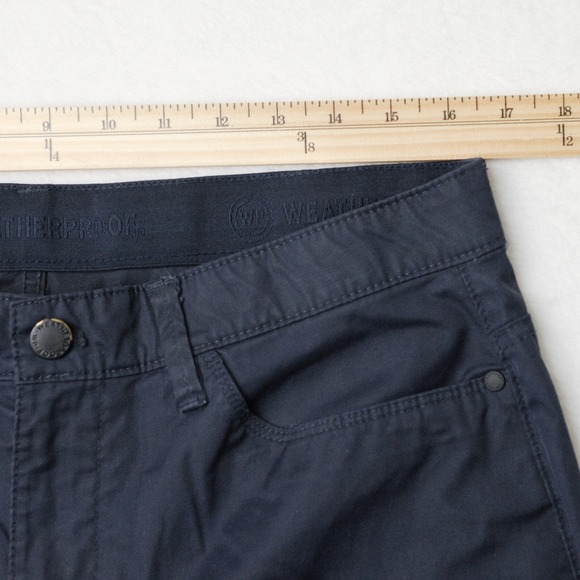Weatherproof Chino Pants Mens 34x30 Navy Blue Zipper Pocket - Picture 7 of 9